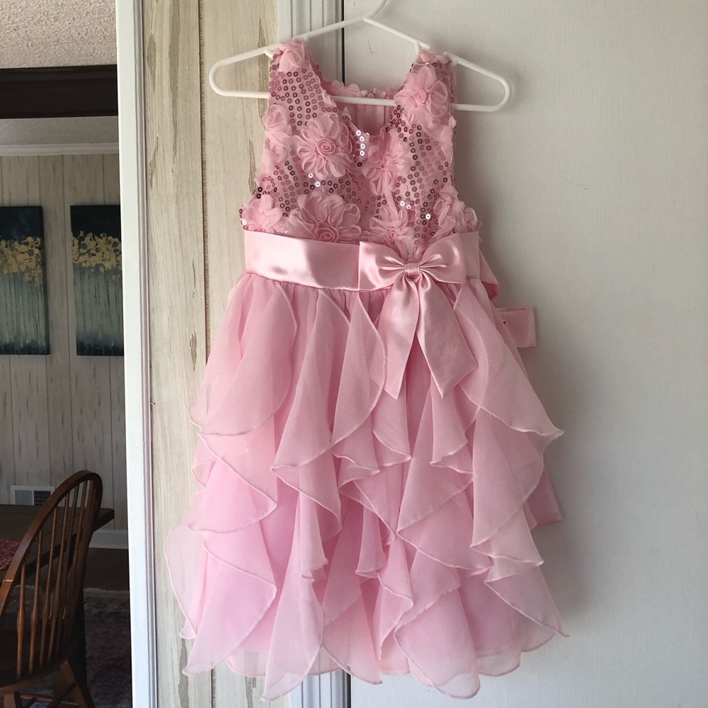 Fancy Pink Party/Flower Girl Dress